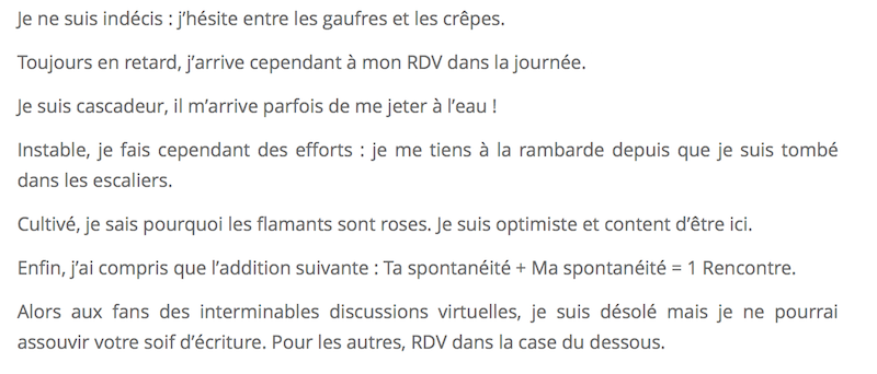 Fiche conseil : rédiger votre annonce pour un site de rencontres